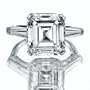 1.20 CT D VS1 ASSCHER CUT DIAMOND RING 18K