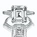 1.20 CT D VS1 ASSCHER CUT DIAMOND RING 18K