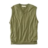 Cotton/Cashmere V-Neck Vest