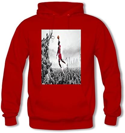 Xiaos Popular Michael Jordan Long Sleeve DIY Hoodies For Men XX-Large Red