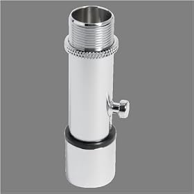 Atlas LO-2B 5 8-#27 - Chrome Clip Mounting Lock-On Accessory for quick mic clip changing by