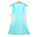 Creazy 2016 Women Summer Loose Lace Vest T Shirt Casual Blouse Tank Tops (L)