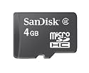 SanDisk Micro SDHC Card 4GB Speicherkarte (original Handelsverpackung)