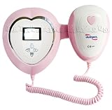 NEW PINK MODEL ANGELSOUNDS FETAL DOPPLER + HEART RATE DISPLAY LISTEN TO YOUR BABY
