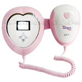 NEW PINK MODEL ANGELSOUNDS FETAL DOPPLER + HEART RATE DISPLAY "LISTEN TO YOUR BABY"