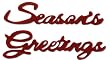 Season's Greetings Christmas Card Dress Up Stickers