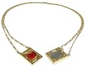 Disney Couture Snow White 2 Sided Cameo Necklace