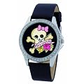 Pink Cookie Ladies Watch PCL-0005 with Black Dial and Black Leather Strap