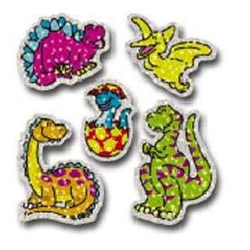 DAZZLE STICKERS DINOSAURS 75-PK