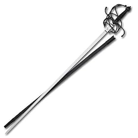 Spiral Wrap Rapier Black