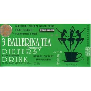 3 Ballerina Tea Extra Strength Dieters Drink