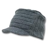 Charcoal Winter Flat Top Jeep Cap Hat