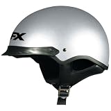 AFX FX-3 Beanie Half Motorcycle Helmet Silver Small
