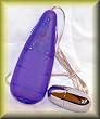 Unique Translucent Purplish Control has Variable Speed for the Egg Style Spot Massager