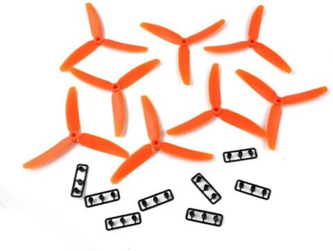 LightingHobby 5030 5x3 GemFan Plastic Propeller for Mini QAV250 Quadcopter Multi-rotor Black (pack of 4 pairs) (Orange)
