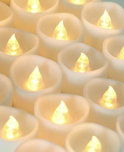 LED Tealight Candles-24 Candles-Wedding Decorations, Luminaries, Votive Candles