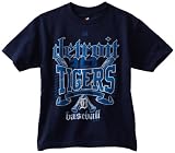 MLB Boys' Detroit Tigers Fueled By Pride Short Sleeve Basic Tee (Athletic Navy, Large)