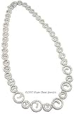 CZ Necklaces - Swirl Design Cubic Zirconia Necklace