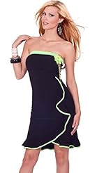 Strapless Cocktail Floral Print Tropical Print  Pleated Slit Asymmetric Illusion Beaded Flared-Skirt Evening Dress/Wedding Dress/Mini Dress  With Ruffles