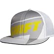 Shift Racing Replica Snapback Men's Flexfit Fashion Hat/Cap w/ Free B&F Heart Sticker Bundle - White/Yellow