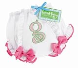 Baby Girl Pink Initial Cotton Bloomer, 0 - 6 Months