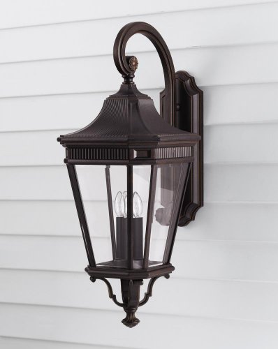 Murray Feiss OL5404GBZ Outdoor Lantern 3 Bulb Grecian Bronze Outdoor