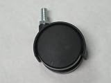 Swivel caster, 60 mm nylon twin wheel. 3/8