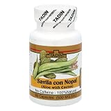 Tadin Tea, Savila Con Nopal (Aloe with Cactus), 60-Capsules in 1.7-Ounce Bottle (Pack of 4)