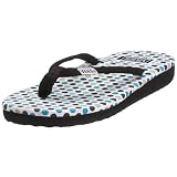 VANS Zehentrenner W ALAMEDA Black/White/Peacock blue polka dots