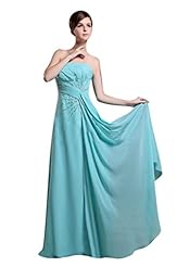 Strapless Bateau Neck Chiffon Lace Evening Dress 