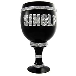 BLACK GLASS PIMP P I M P CUP CLEAR LETTERS "SINGLE"