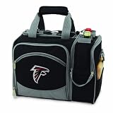 NFL Atlanta Falcons Malibu Insulated Shoulder Pack with Deluxe Picnic Service for Two