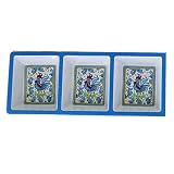 Le Cadeaux Triple Weight Melamine 3 Part Dip or Appetizer Serving Dish