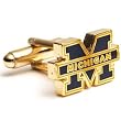 Michigan Wolverines NCAA Logo'd Executive Cufflinks w/ Jewelry Box