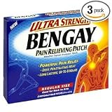 41Bgewvt4DL. SL160  Bengay Pain Relieving Patch, Ultra Strength, Regular Size, 5 Count Patches (Pack of 3)