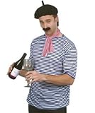 FRENCH MAN - T-SHIRT/SCARF/BERET/MOUSTACHE FANCY DRESS