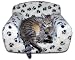Biscuit/Pawprint Faux Fur Classic Cat Chair 50x46x34cm (19x18.1x13.4 inches) From ExtraComfort