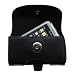 Horizontal Black Leather Case for the LG Opera TV with both a belt clip and loop option - a Gomadic design
