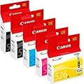 5x Original Tintenpatrone Canon Pixma MG 5150, 5250, 5340, 5350, PGI525, CLI526 - black, photoblack, cyan, magenta, yellow+ 100 Blatt Ti-Sa Fotocards 10x15 cm 210g glossy.