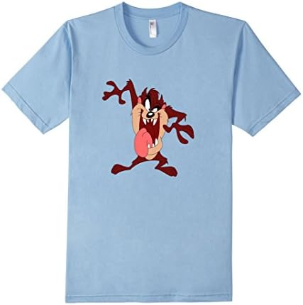 Men's Tasmanian Devil Taz Tee Shirt Slim Fit 2XL Baby Blue