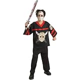 Friday the 13th Jason Hockey Jersey with Mask Child Costume Kit - Kid's Costumes