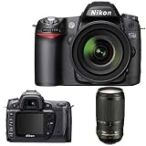 Nikon D80 Digital Digital SLR Camera Two Lens Kit, with 18-55mm f/3.5-5.6G 6G ED II AF-S DX & 70mm - 300mm f/4-5.6G ED AF-S DX VR (Vibration Reduction) - USA Warranty