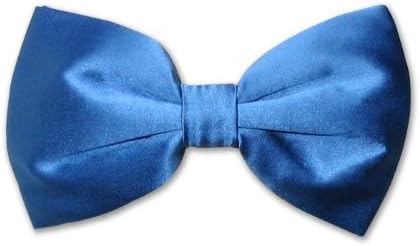 BOWTIE 100% SILK Solid Royal BLUE Men's Bow Tie Tuxedo Ties BowTies