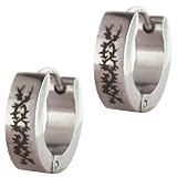 Stainless Steel Interweaving Plant Earrings