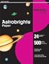 Wausau Astrobrights Heavy Duty Paper, 24 lb, 8.5 x 11 Inch, Fireball Fuchsia, 500 Sheets (21688)
