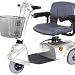 Economy Three Wheel Scooter, Silver with White Glove Service With a top speed of 5mph, the 3-wheel HS-320 is a great way to get around. A headlight comes standard with side and rear reflectors allowing the user to be seen for maximum visibility and safety. A slim 21.7 inch in length profile makes these scooters extremely maneuverable. Also, this scooter has an adjustable tiller and flip-up armrests with width extendibility for maximum riding comfort. Maximum Speed: 5 mph Capacity: 300 lbs 21.7'' wide 9'' Front and Rear Wheels. Standard Headlight. Full Tiller Shroud. Light-Weight Foldable Swivel Seat The "White Glove Service" is included. We will assemble the product for you Product photo may not exactly match the product offered for sale. Please refer to the product description.