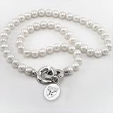 Harvard Business School Pearl Necklace with Sterling Silver Charm