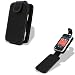 Noir Luxe Black Leather Flip Case for Nokia N97