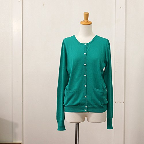 (ハンチ) Hunch 薄手ニット　リブ使い長袖カーディガン