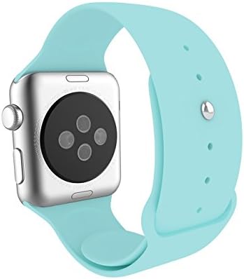 GKKIOO Apple Watch Band Soft Silicone 38mm Models Replacement Straps (Mint Green)